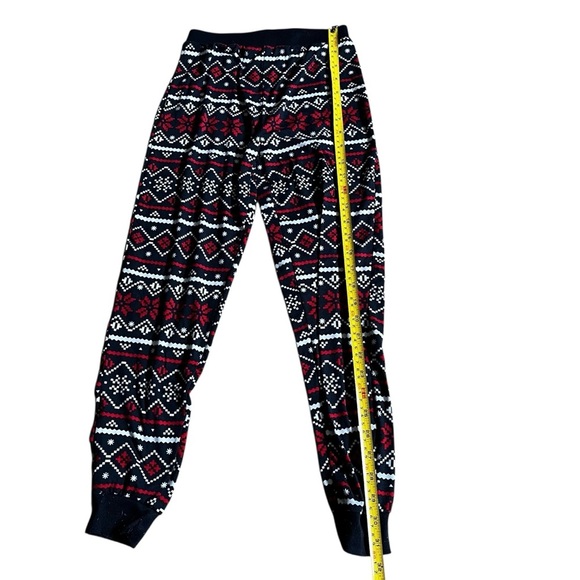 Boys Holiday Pajama Set Size 10 Winter – Red Navy Fair Isle Christmas PJs - Picture 6 of 8